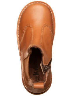 kmins Stiefeletten·Chelsea Boots^Leder-Chelsea-Boots in Hellbraun