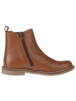 lamino Stiefeletten·Chelsea Boots^Leder-Chelsea-Boots in Hellbraun