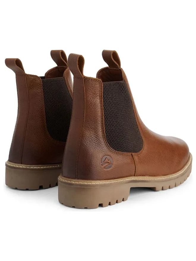 Leder-Chelsea-Boots in Hellbraun>TRAVELIN'