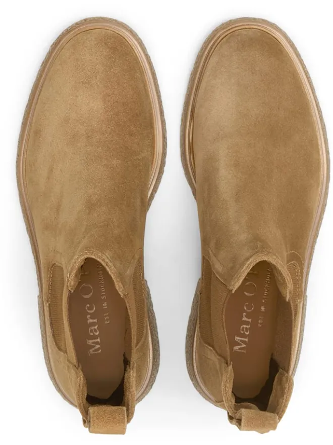 Leder-Chelsea-Boots in Hellbraun>Marc O'Polo Shoes Outlet
