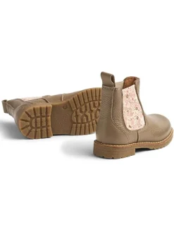 Leder-Chelsea-Boots in Hellbraun><noscript><img width=