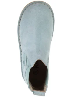 Leder-Chelsea-Boots in Hellblau><noscript><img width=