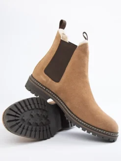 Leder-Chelsea-Boots in Hellbraun>PAUL VESTERBRO Online