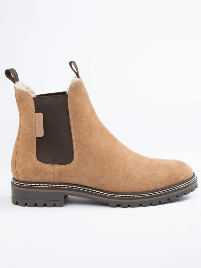 Leder-Chelsea-Boots in Hellbraun>PAUL VESTERBRO Online