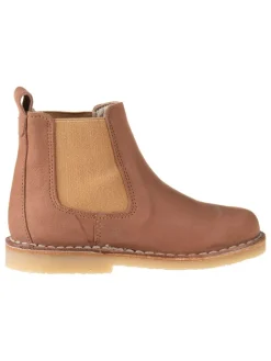 kmins Stiefeletten·Chelsea Boots^Leder-Chelsea-Boots in Hellbraun