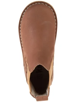 kmins Stiefeletten·Chelsea Boots^Leder-Chelsea-Boots in Hellbraun