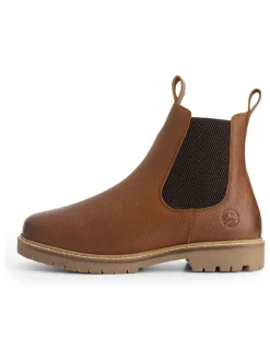 TRAVELIN' Stiefeletten^Leder-Chelsea-Boots in Hellbraun