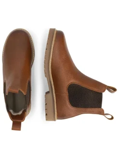 TRAVELIN' Stiefeletten^Leder-Chelsea-Boots in Hellbraun