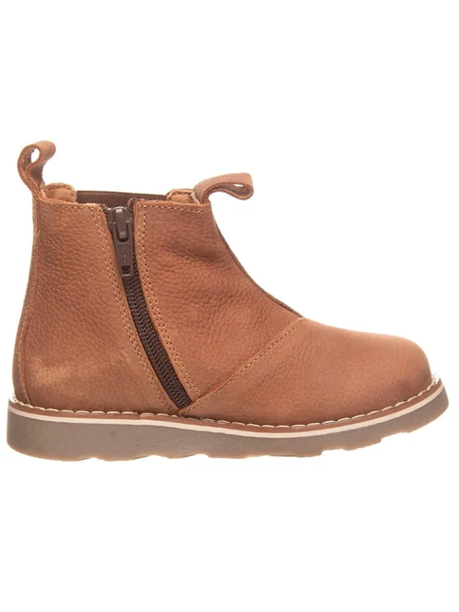 El Naturalista Stiefeletten·Chelsea Boots^Leder-Chelsea-Boots in Hellbraun