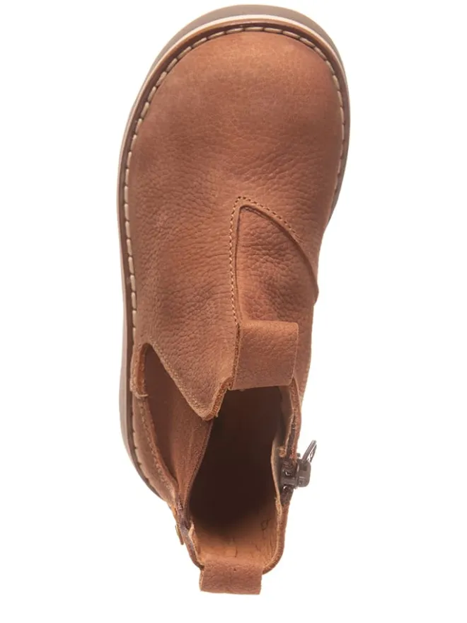 El Naturalista Stiefeletten·Chelsea Boots^Leder-Chelsea-Boots in Hellbraun
