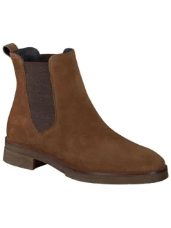 Leder-Chelsea-Boots in Hellbraun>Paul Green Outlet