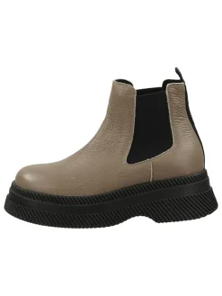 Leder-Chelsea-Boots in Hellbraun/ Schwarz>Steve Madden Online