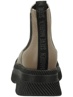 Leder-Chelsea-Boots in Hellbraun/ Schwarz><noscript><img width=