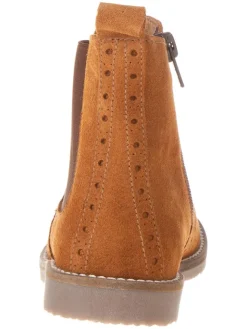 Leder-Chelsea-Boots in Hellbraun><noscript><img width=