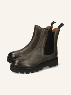 MELVIN & HAMILTON Stiefeletten^Leder-Chelsea-Boots in Khaki