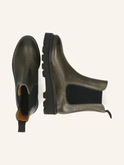 MELVIN & HAMILTON Stiefeletten^Leder-Chelsea-Boots in Khaki