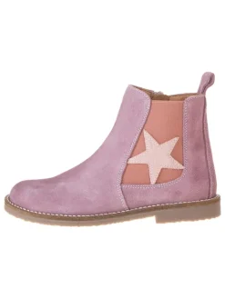Leder-Chelsea-Boots in Rosa>lamino Online