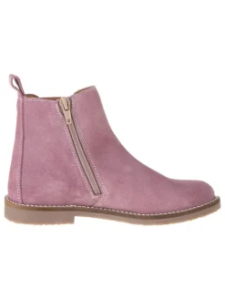 Leder-Chelsea-Boots in Rosa>lamino Online