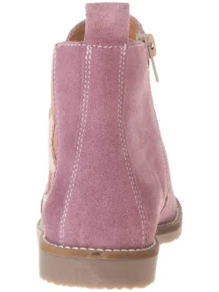 Leder-Chelsea-Boots in Rosa><noscript><img width=
