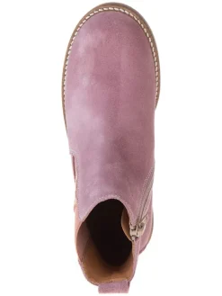 Leder-Chelsea-Boots in Rosa><noscript><img width=