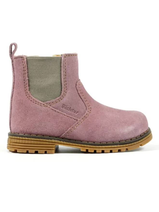 Leder-Chelsea-Boots in Rosa>Richter Shoes Online