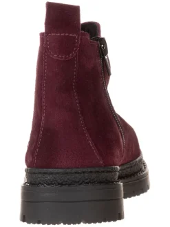 lamino Stiefeletten·Chelsea Boots^Leder-Chelsea-Boots in Rot