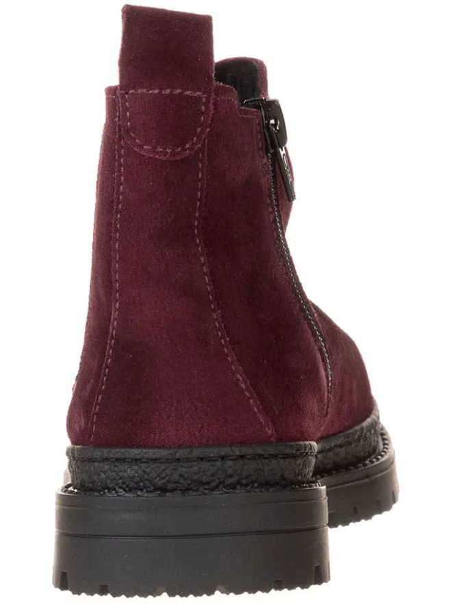 lamino Stiefeletten·Chelsea Boots^Leder-Chelsea-Boots in Rot