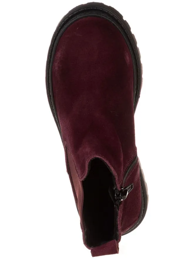 lamino Stiefeletten·Chelsea Boots^Leder-Chelsea-Boots in Rot