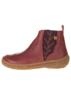 El Naturalista Stiefeletten·Chelsea Boots^Leder-Chelsea-Boots in Rot