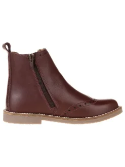 Leder-Chelsea-Boots in Rot>lamino Online