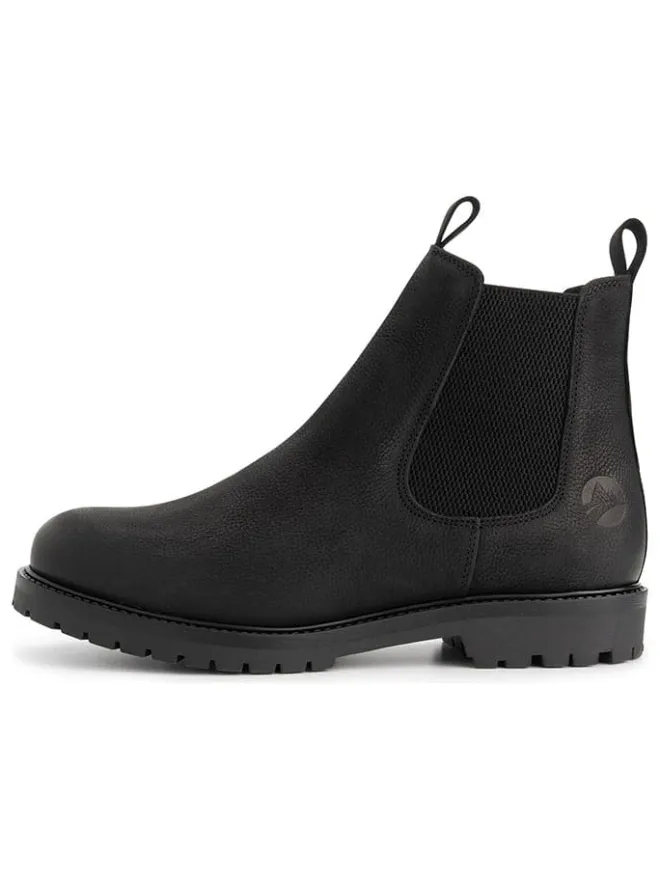 TRAVELIN' Stiefeletten^Leder-Chelsea-Boots in Schwarz