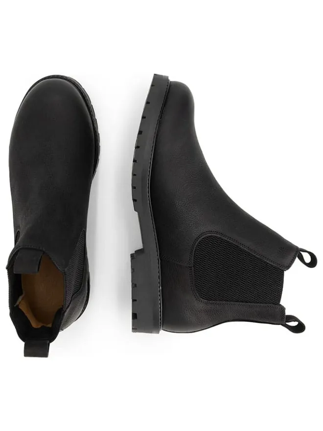 TRAVELIN' Stiefeletten^Leder-Chelsea-Boots in Schwarz