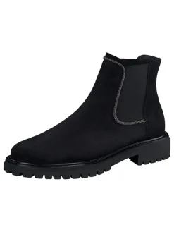 Paul Green Stiefeletten^Leder-Chelsea-Boots in Schwarz
