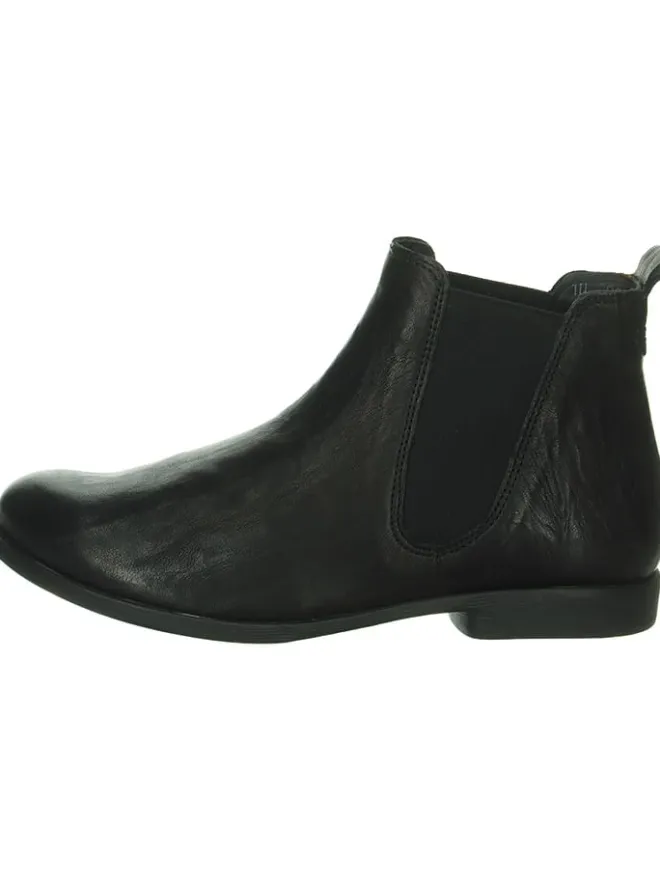 Leder-Chelsea-Boots in Schwarz>Think! Discount