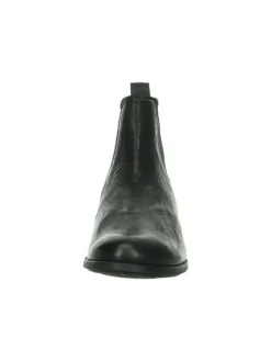 Leder-Chelsea-Boots in Schwarz><noscript><img width=