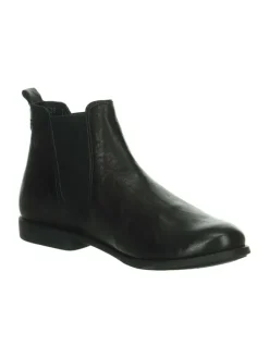 Leder-Chelsea-Boots in Schwarz><noscript><img width=