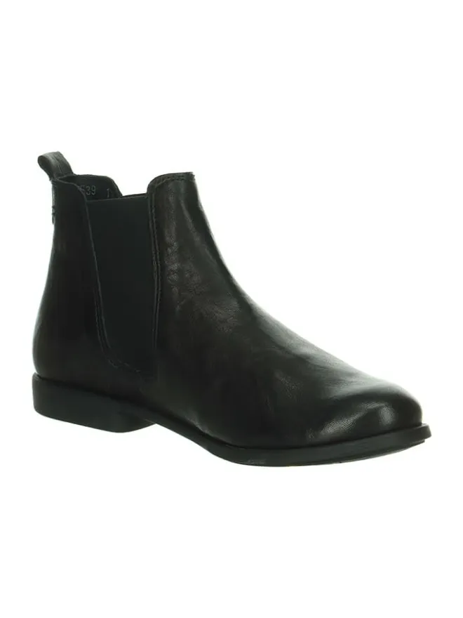 Leder-Chelsea-Boots in Schwarz>Think! Discount
