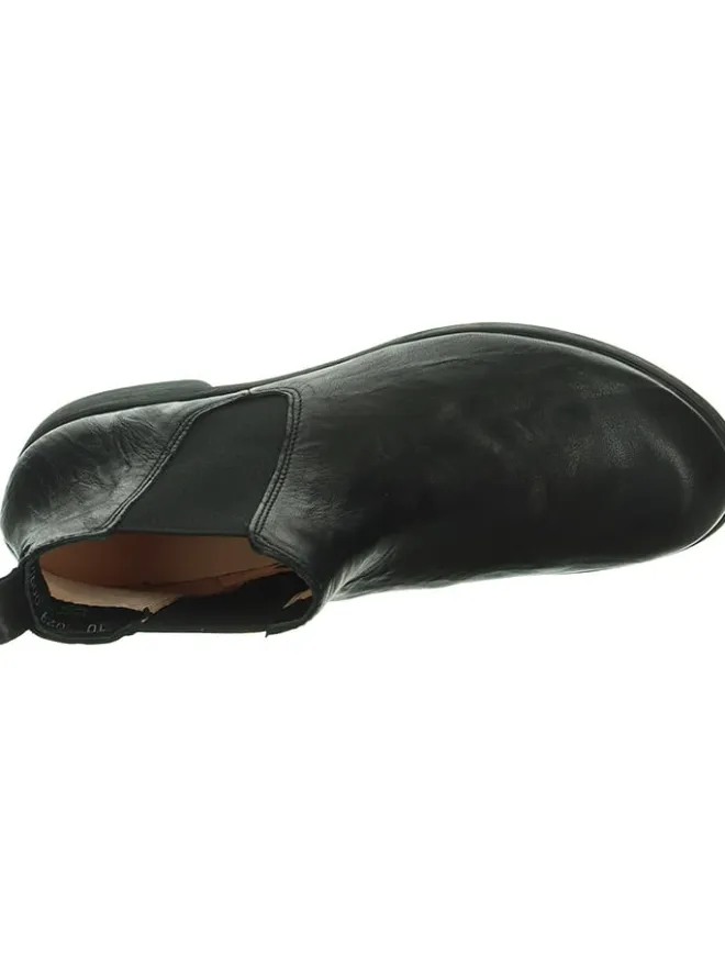 Leder-Chelsea-Boots in Schwarz>Think! Discount