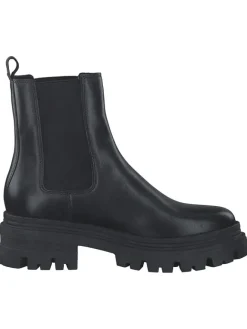 Leder-Chelsea-Boots in Schwarz>Tamaris Best