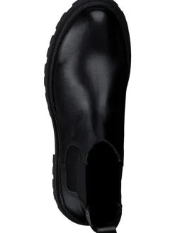 Leder-Chelsea-Boots in Schwarz><noscript><img width=