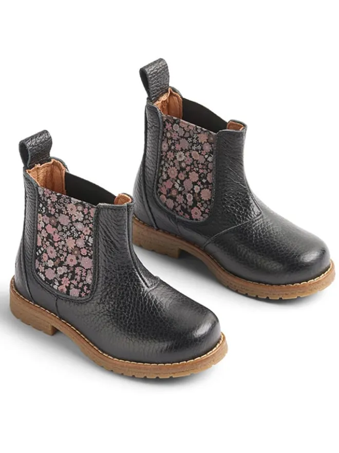 Wheat Stiefeletten·Chelsea Boots^Leder-Chelsea-Boots in Schwarz