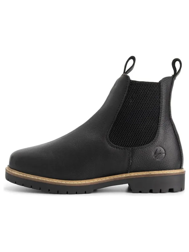 TRAVELIN' Stiefeletten^Leder-Chelsea-Boots in Schwarz