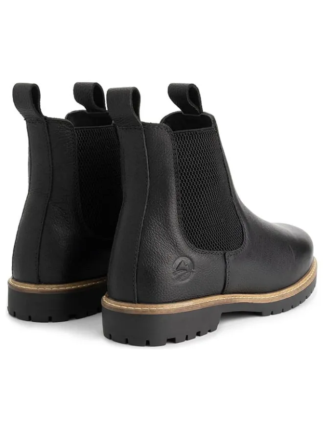 TRAVELIN' Stiefeletten^Leder-Chelsea-Boots in Schwarz