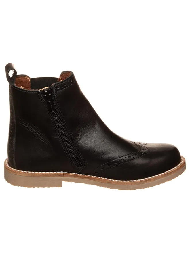 kmins Stiefeletten·Chelsea Boots^Leder-Chelsea-Boots in Schwarz