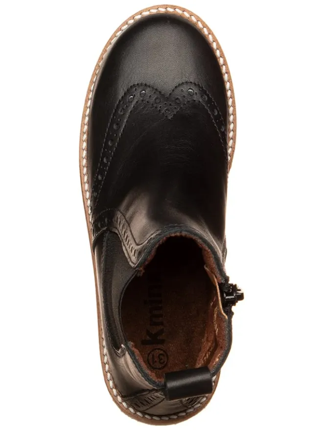 kmins Stiefeletten·Chelsea Boots^Leder-Chelsea-Boots in Schwarz