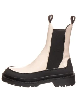 GANT Footwear Stiefeletten^Leder-Chelsea-Boots in Schwarz/ Beige