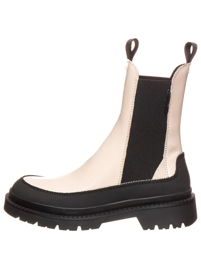 GANT Footwear Stiefeletten^Leder-Chelsea-Boots in Schwarz/ Beige