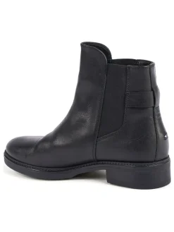 Tommy Hilfiger Shoes Stiefeletten^Leder-Chelsea-Boots in Schwarz