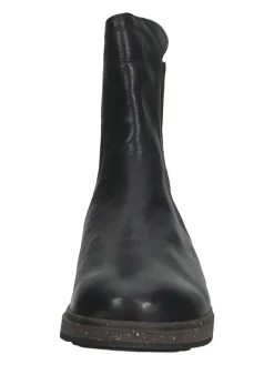 Leder-Chelsea-Boots in Schwarz><noscript><img width=