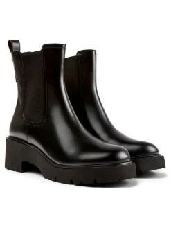 Leder-Chelsea-Boots in Schwarz>Camper Discount